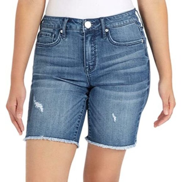 SEVEN7 SUNSET BERMUDA FREY HEMSHORTS SIZE 4 NWT - Picture 1 of 6